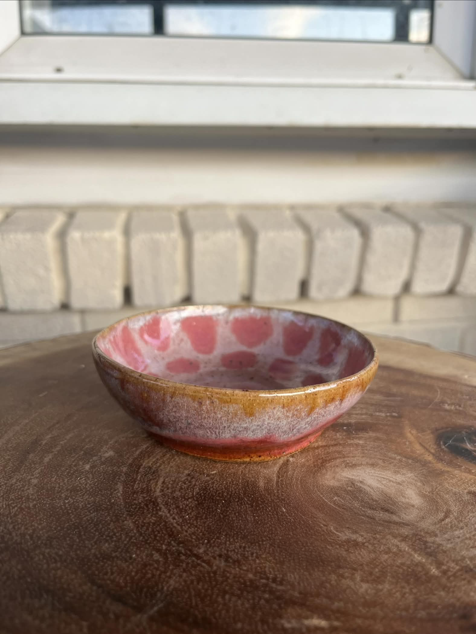 Small pink trinket bowl
