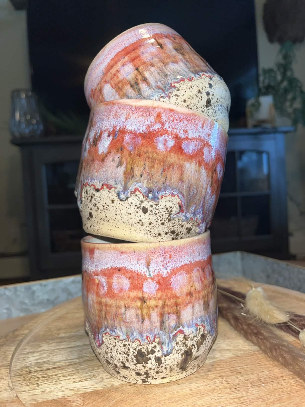 Small tumblers with colorful design